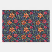 Vintage Christmas Village Wrapping Paper Geschenkpapier Set (Vorderseite 2)