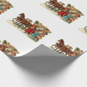 Vintage Christmas, Vintage Horse Drawn Christmas,  Geschenkpapier (Ecke)