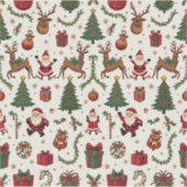 Vintage Christmas Vinyl Sticker (Vorderseite)