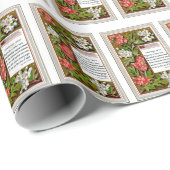 Vintage Christmas Wish Geschenkpapier (Rolleneckpunkt)