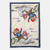 Vintage Christmas Wish Küchentuch (Vertikal)