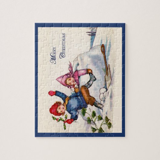 Vintage Christmas Wish Puzzle (Vertikal)