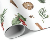 Vintage Christmas Wrapping Paper Geschenkpapier (Rolleneckpunkt)