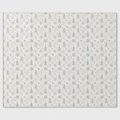 Vintage Christmas Wrapping Paper w Hearts & Trees Geschenkpapier (Flach)