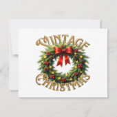 Vintage Christmas Wreath Classic (Rückseite)