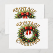 Vintage Christmas Wreath Classic (Vorne/Hinten)