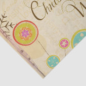 Vintage Christmas wünscht Tissue Paper Seidenpapier (Ausschnitt)