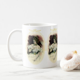Vintage Christy Girl, Antikes Brautporträt Kaffeetasse
