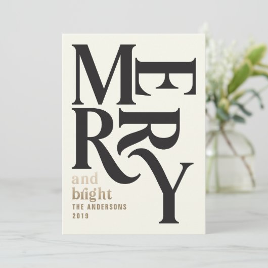 Vintage Chritsmas Ankündigung (Stehend Vorderseite)