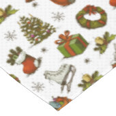 Vintage Chrsitmas Tischdecke (Schrägansicht)