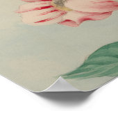 VINTAGE-CHRYSANTHEME BOTANISCHE BLUME POSTER (Ecke)