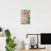 VINTAGE-CHRYSANTHEME BOTANISCHE BLUME POSTER (Heimbüro)