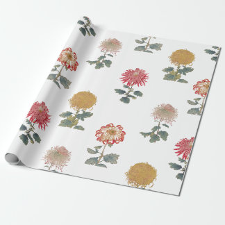 Vintage-Chrysantheme Osegawa-Geschenkpapier Geschenkpapier