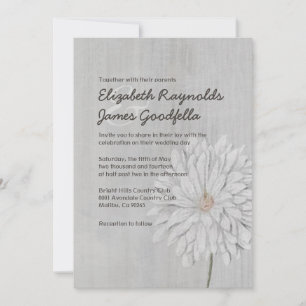 Vintage Chrysanthemen-Hochzeitseinladungen Einladung