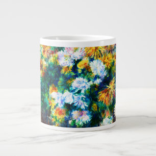 Vintage Chrysanthemen von Pierre-Auguste Renoir Jumbo-Tasse