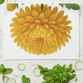 Vintage Chrysanthemum Geschirrtuch (Gefaltet)