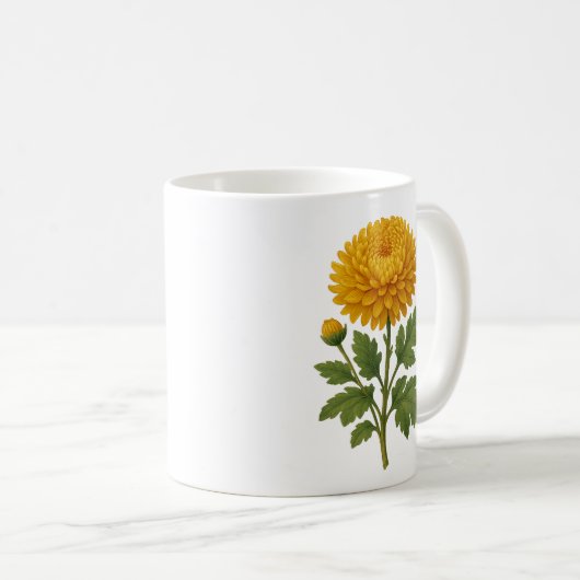 Vintage chrysanthemum kaffeetasse (VorderseiteRechts)