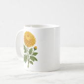 Vintage chrysanthemum kaffeetasse (Vorderseite Links)