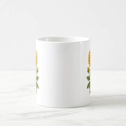 Vintage chrysanthemum kaffeetasse (Mittel)