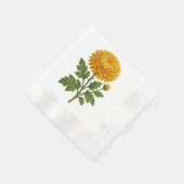 Vintage chrysanthemum serviette (Ecke)