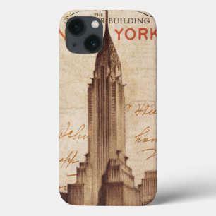 Vintage Chrysler Building in New York iPhone 13 Hülle