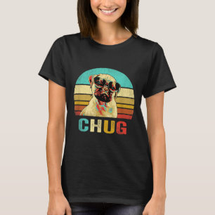 Vintage Chug Shirt Hund Sonnenuntergang