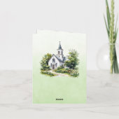 Vintage Church Bible Verse Sage (Rückseite)