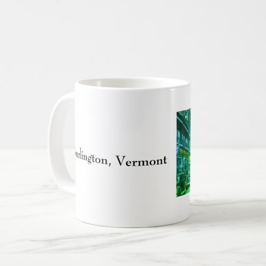 Vintage Church Street, Burlington, VT Kaffeetasse (Vorderseite Links)