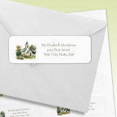 Vintage Church with Wildflowers