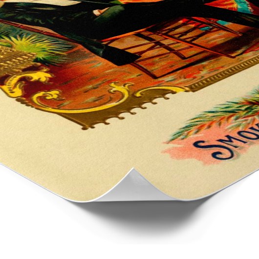 Vintage Cigar Box Label Poster (Ecke)
