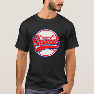 Vintage Cincinnati City Baseball Männer Frauen K T-Shirt