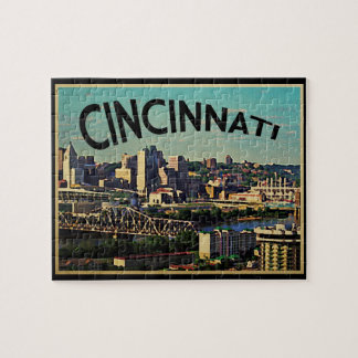 Vintage Cincinnati-Silhouette Puzzle