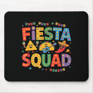 Vintage Cinco de Mayo mexikanische Fiesta-Squad Fr Mousepad