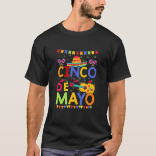 Vintage Cinco De Mayo Mexiko Gitarre Lustig T-Shirt