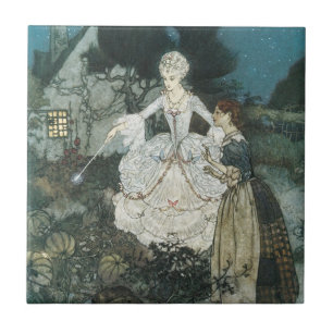 Vintage Cinderella Fairy Godmother von Edmund Dula Fliese