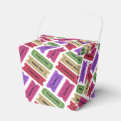 Vintage Cinema & Theatre Ticket Stubs Pattern Geschenkschachtel (Vorderseite)