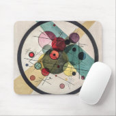 Vintage "Circles in a Circle" - Kandinsky Art Mousepad (Mit Mouse)