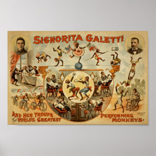 Vintage Circus Ad Poster