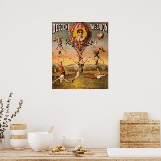 Vintage Circus Ad Poster (Küche)