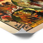 Vintage Circus Ad Poster (Ecke)