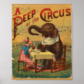 Vintage Circus Ad Poster (Vorne)