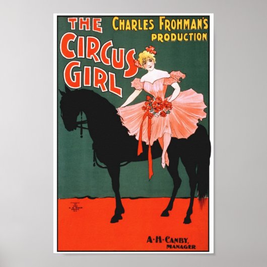 Vintage Circus Ad Poster (Vorne)