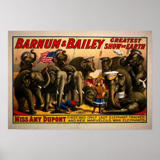 Vintage Circus Ad Poster (Vorne)