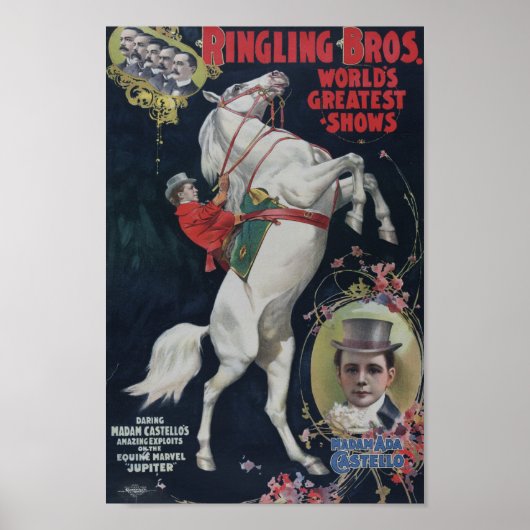 Vintage Circus Ad Poster (Vorne)