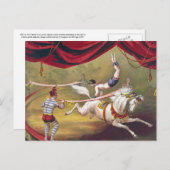 Vintage Circus Art Postkarte (Vorne/Hinten)