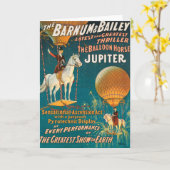 Vintage : circus Barnum & Bailey - Karte (Gelbe Blume)