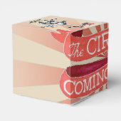 Vintage Circus-Begünstigungsbox Geschenkschachtel (Rückseite)