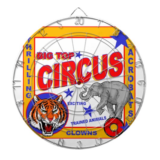 Vintage Circus Dartscheibe (vorne)