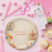 Vintage Circus Fairytale Birthday Pappteller (Party)