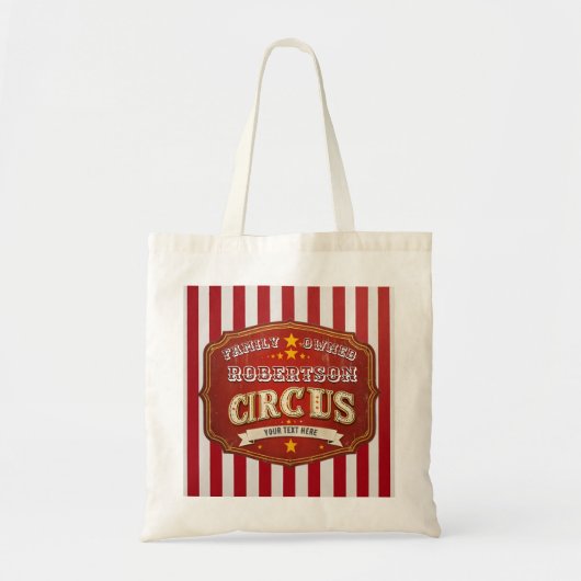 Vintage Circus Family Tasche - Custom Fun Fair Str (Vorne)